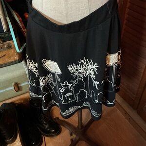 Beetlejuice skater skirt *glows in the dark”